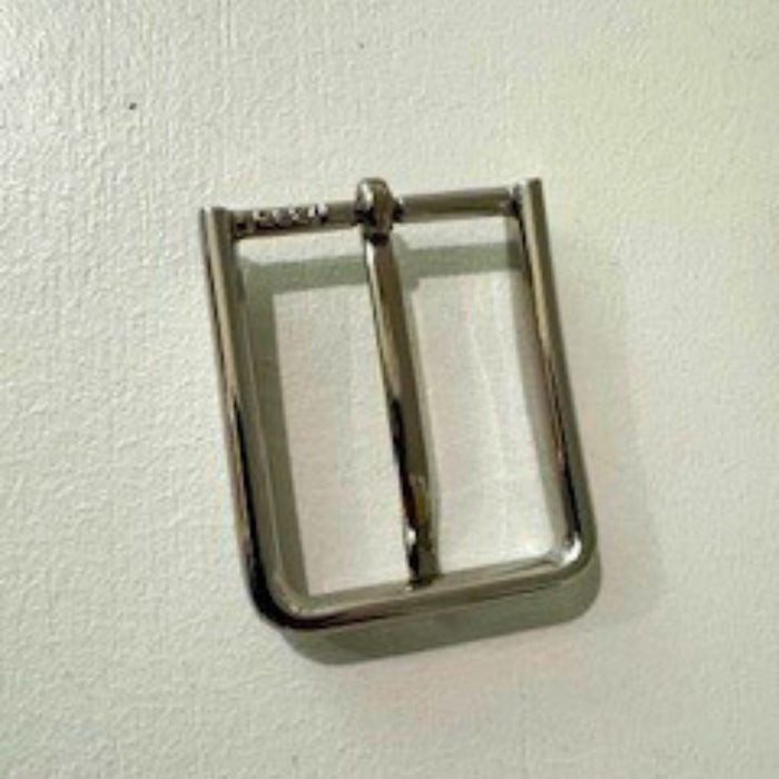 Slick City Buckle back side. Zinc alloy belt buckle.