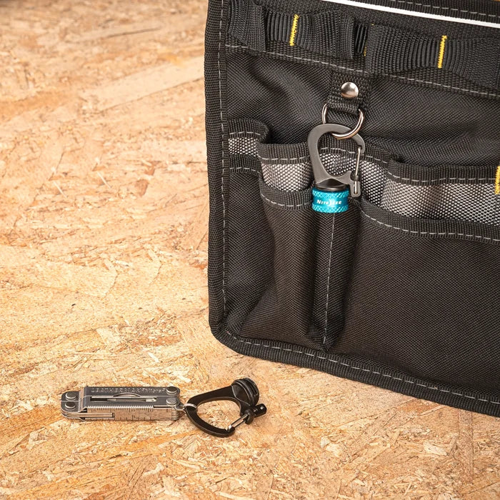 SlideLock 360 Magnetic Locking Dual Carabiner - Blue