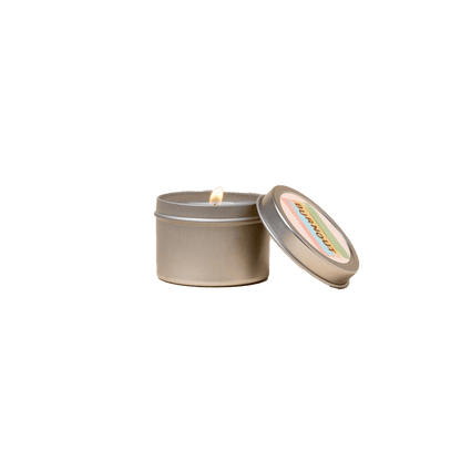 Bergamont + Cedar Custom Small Candle Tin - Corporate Gifts