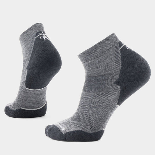 Smartwool Targeted Cushion Run Ankle Socks - Medium Gray