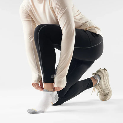 Smartwool Women's Run Zero Cushion Low Ankle Socks - White