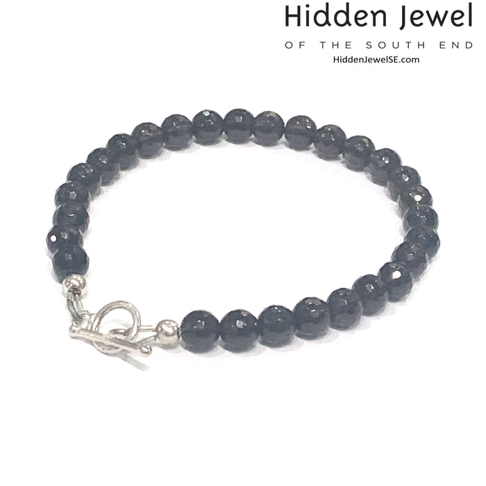 Smokey Quartz Gemstone Beaded Bracelet Collection