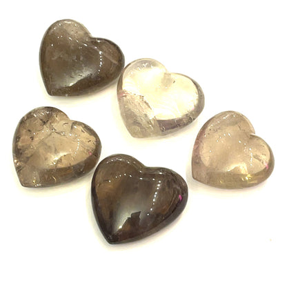 Smokey Quartz Gemstone Hearts