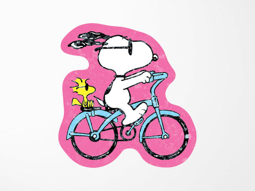 Snoopy Biking Buds Vinyl Sticker