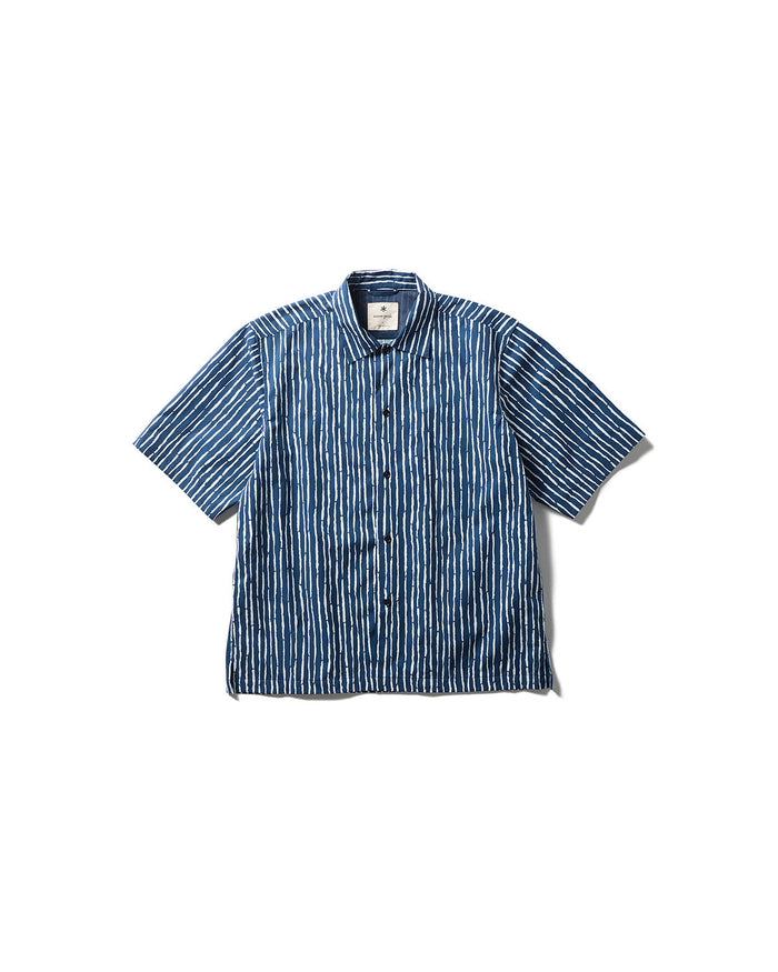 Snow Peak Patterned Shirt Take - Navy