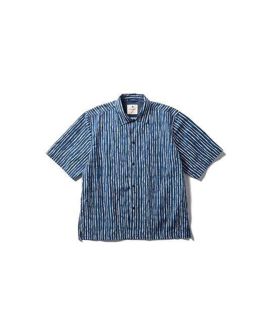 Snow Peak Patterned Shirt Take - Navy