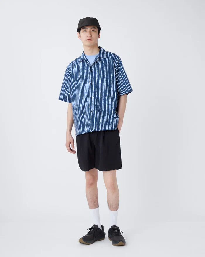 Snow Peak Patterned Shirt Take - Navy