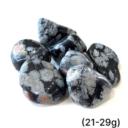 Snowflake Obsidian Tumbled Stone — Reiki Charged & Intuitively Selected