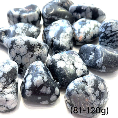 Snowflake Obsidian Tumbled Stone — Reiki Charged & Intuitively Selected