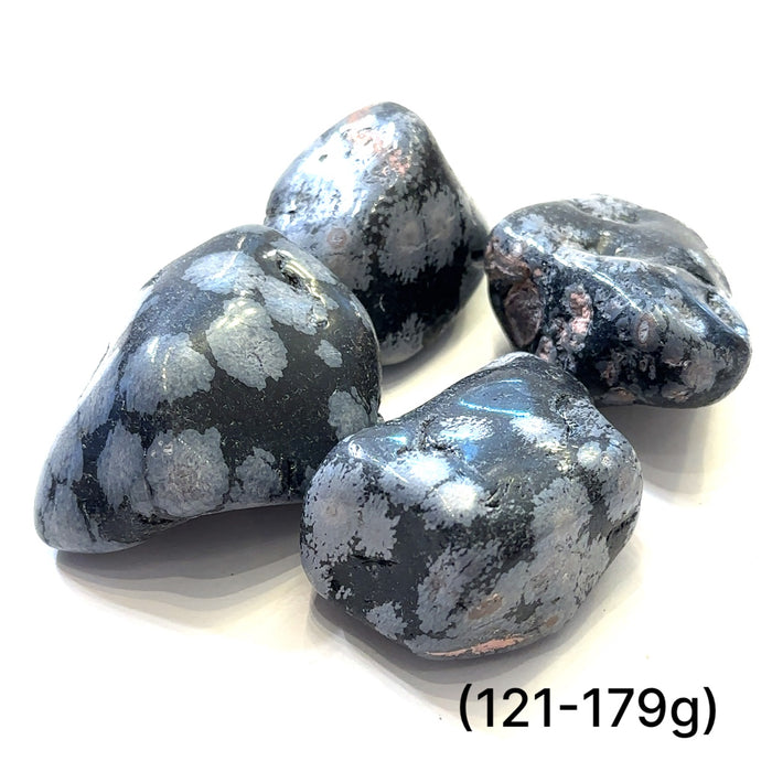 Snowflake Obsidian Tumbled Stone — Reiki Charged & Intuitively Selected