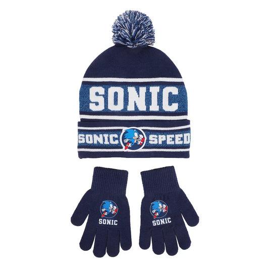 Sonic the Hedgehog - Sonic Speed Youth Beanie & Gloves Combo