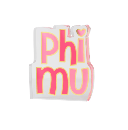 Over The Moon Greek Sorority Acrylic Shelf Sitter