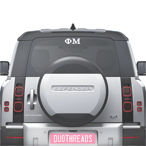 Duo Threads Sorority Car Decal