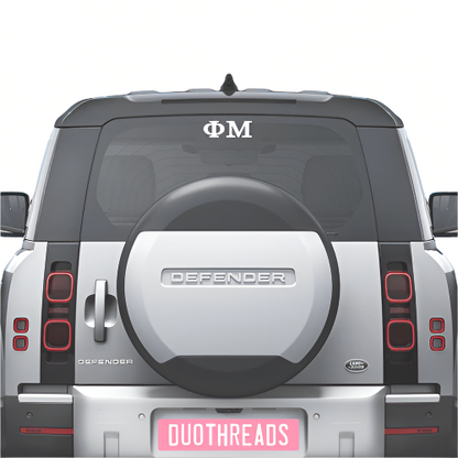 Duo Threads Sorority Car Decal