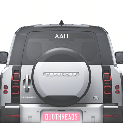 Duo Threads Sorority Car Decal