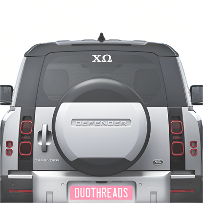 Duo Threads Sorority Car Decal