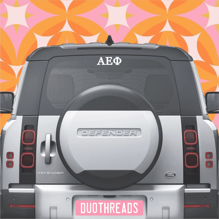 Duo Threads Sorority Car Decal