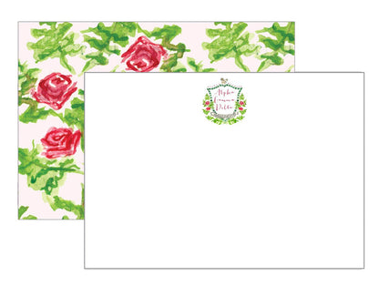 Over The Moon Greek Alpha Gamma Delta Sorority & Greek MOTIF Notecards