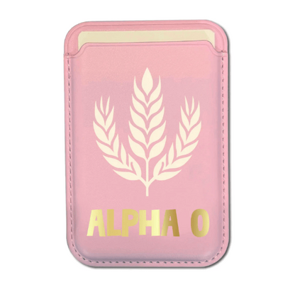 Over The Moon Greek Sorority Mag Safe Cell Phone Wallet
