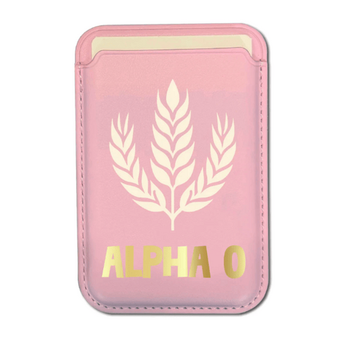 Over The Moon Greek Sorority Mag Safe Cell Phone Wallet