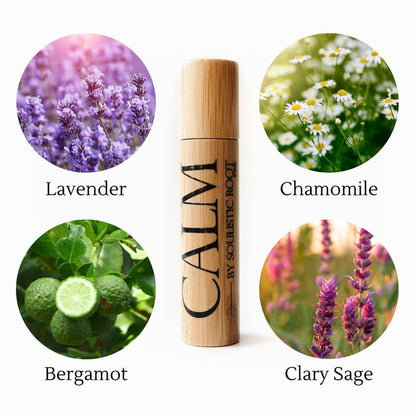 Soulistic Root - Essential Oils & Self Care Gifts - Calm Essential Oil Roller | Natural Essential Oil Roller