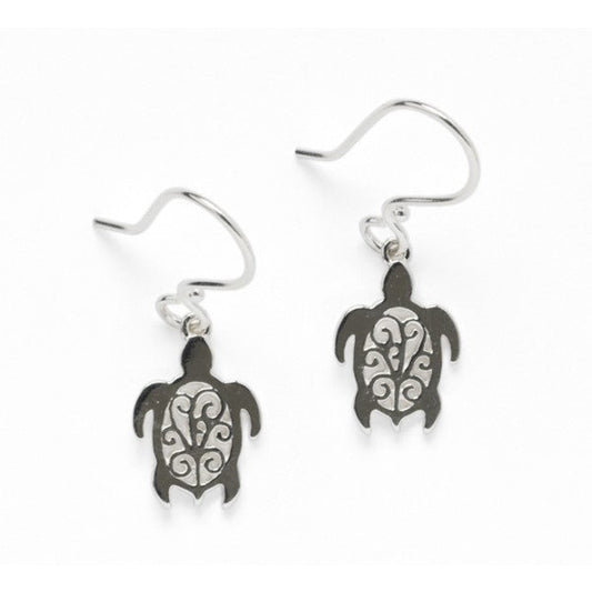 Southern Gates Sterling Silver Harbor Series Sea Turtle Earrings