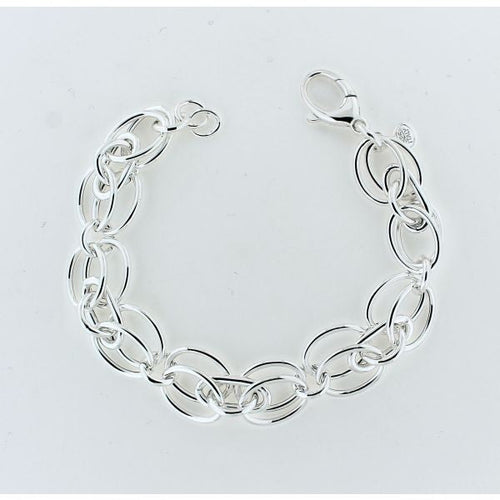 Southern Gates Sterling Silver Double Oval Link Bracelet
