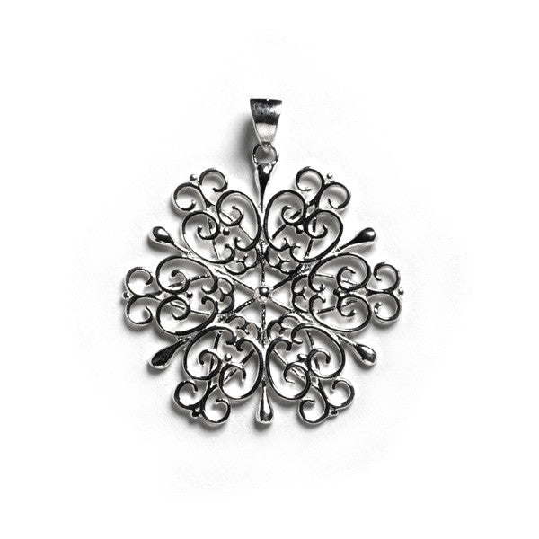 Southern Gates Sterling Silver Snowflake Pendant
