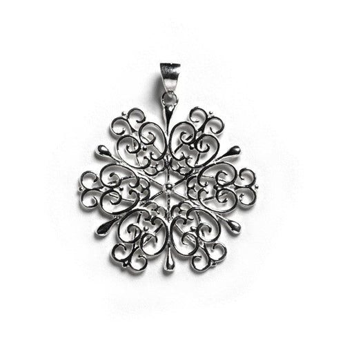 Southern Gates Sterling Silver Snowflake Pendant