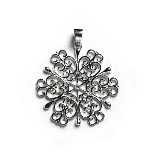 Southern Gates Sterling Silver Snowflake Pendant