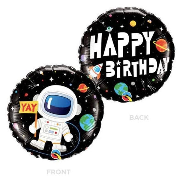 Havin A Party Balloons Space Astronaut Round Balloon