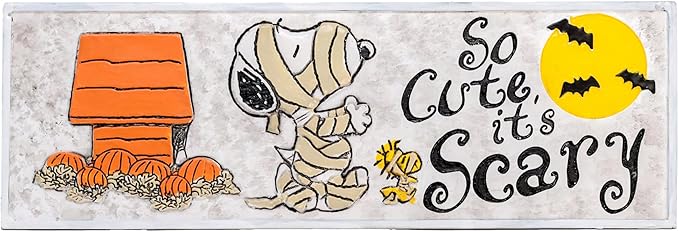 Spoontiques Snoopy - Penauts Horror Desk Sign