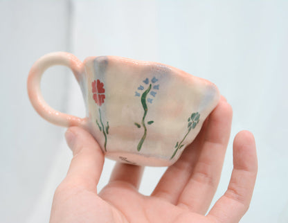 Sprayed Flower Cup - Juice Ceramics
