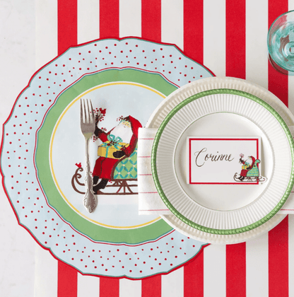 Hester & Cook Christmas St. Nick Sleigh Placemats Diecut