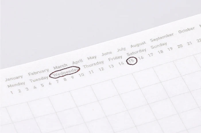 Stalogy A6 Editor's Series 365 Days Notebook (Grid Paper Notebook)