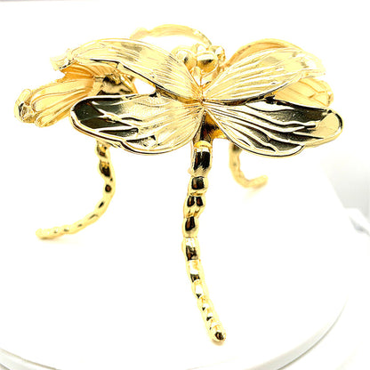One Gold Dragonfly Sphere Stand