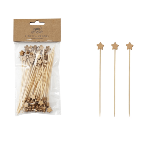 Sophistiplate Christmas Star Party Picks
