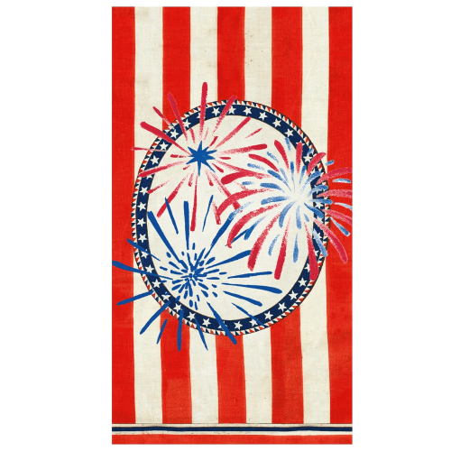 Caspari Party Stars, Stripes, and Sparks Guest Napkin