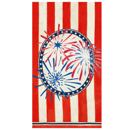 Caspari Party Stars, Stripes, and Sparks Guest Napkin