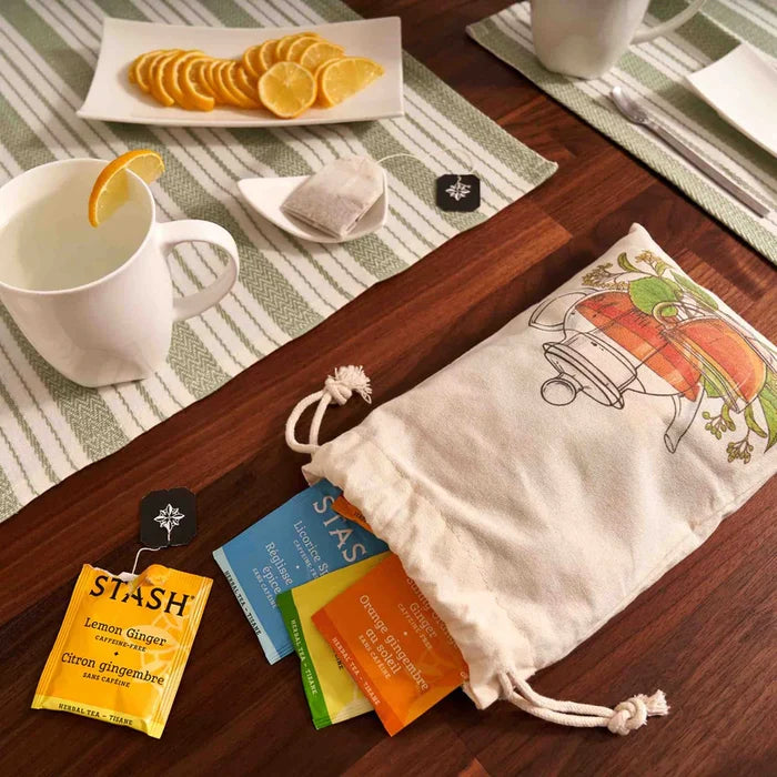 Stash Herbal and Decaf Tea Bags Sampler - Caffeine Free - 50 Ct, 25 Flavors -