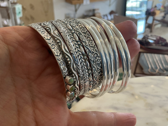 Sterling Silver Bangle Bracelets
