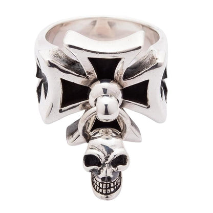Top view highlighting the 25mm dimensions of the iron cross ring