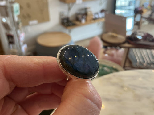Sterling Silver Ring - Labradorite size 7