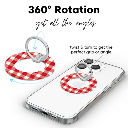 Strawberry Gingham MagSafe Phone Ring