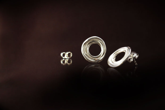 Natural Stud Earrings: - Simple yet unique. To be worn everyday.....