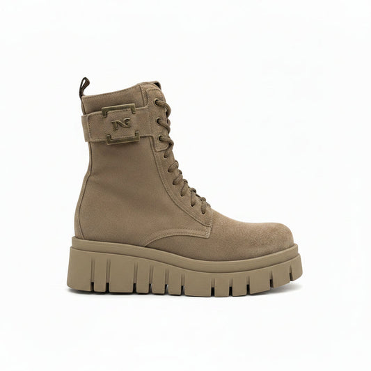 Suede lace up Bootie Argilla