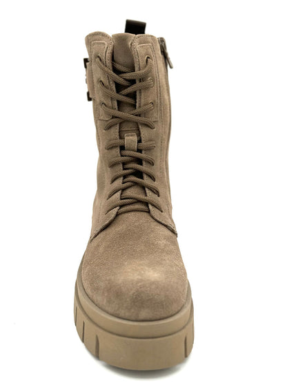 Suede lace up Bootie Argilla