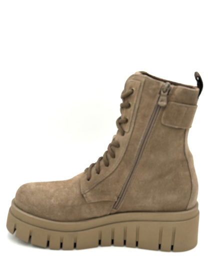 Suede lace up Bootie Argilla