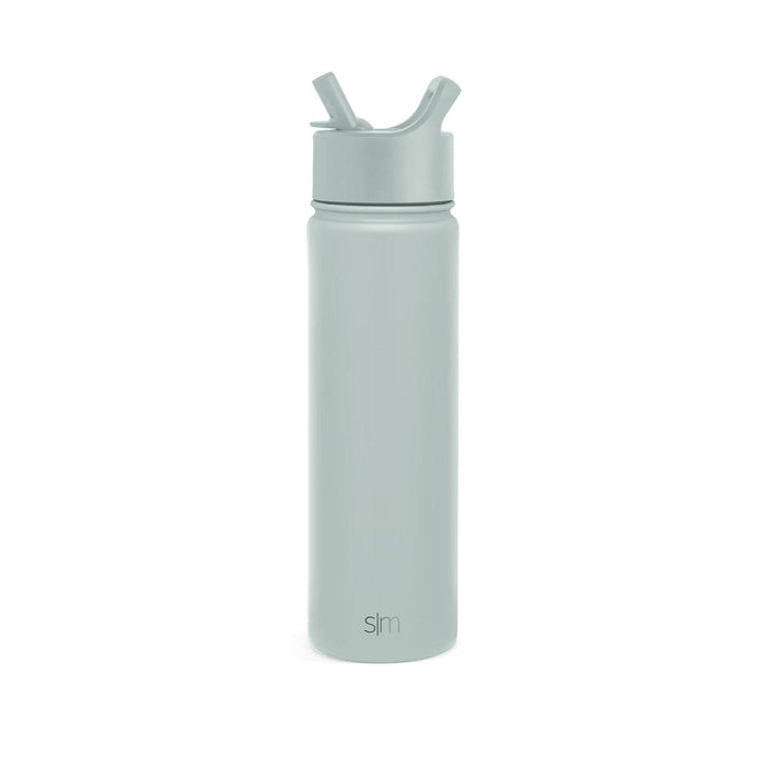 Sea Glass Sage Custom Summit Water Bottle With Straw Lid - 22oz - Corporate Gifts