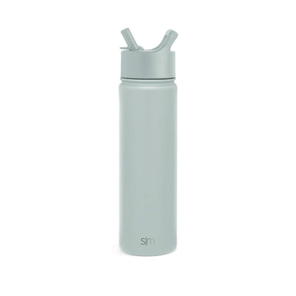 Sea Glass Sage Custom Summit Water Bottle With Straw Lid - 22oz - Corporate Gifts